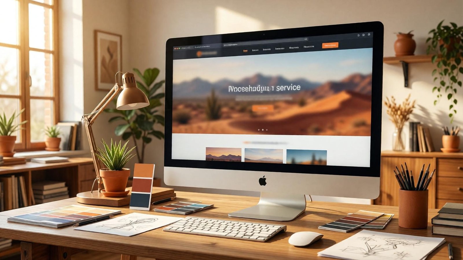 Web design visual &middot; a clearer path to contact